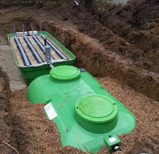 Filière compacte d'assainissement posée en tranchée
